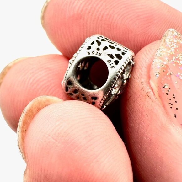 Pandora Sparkling Forget Me Not Charm 925 ALE Sterling Silver - Picture 5 of 5